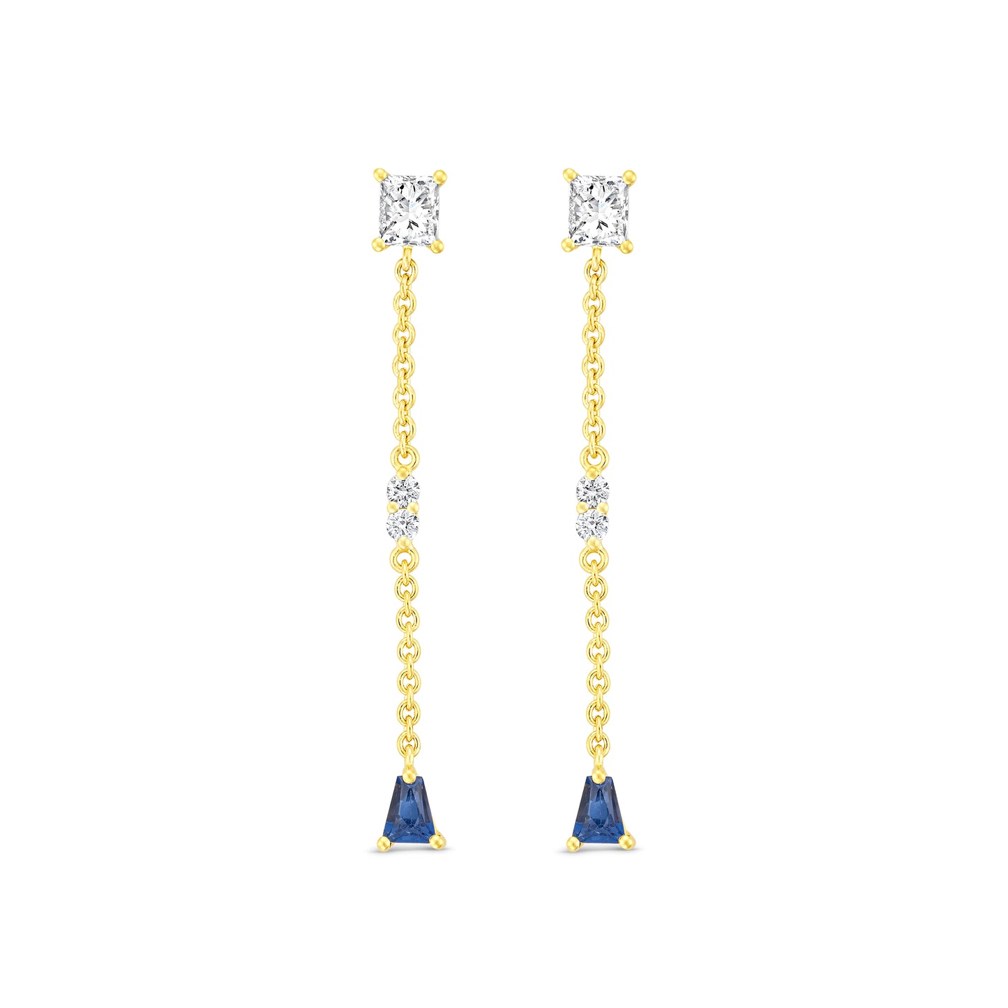 Bespoke Double Shape Pendant Earring