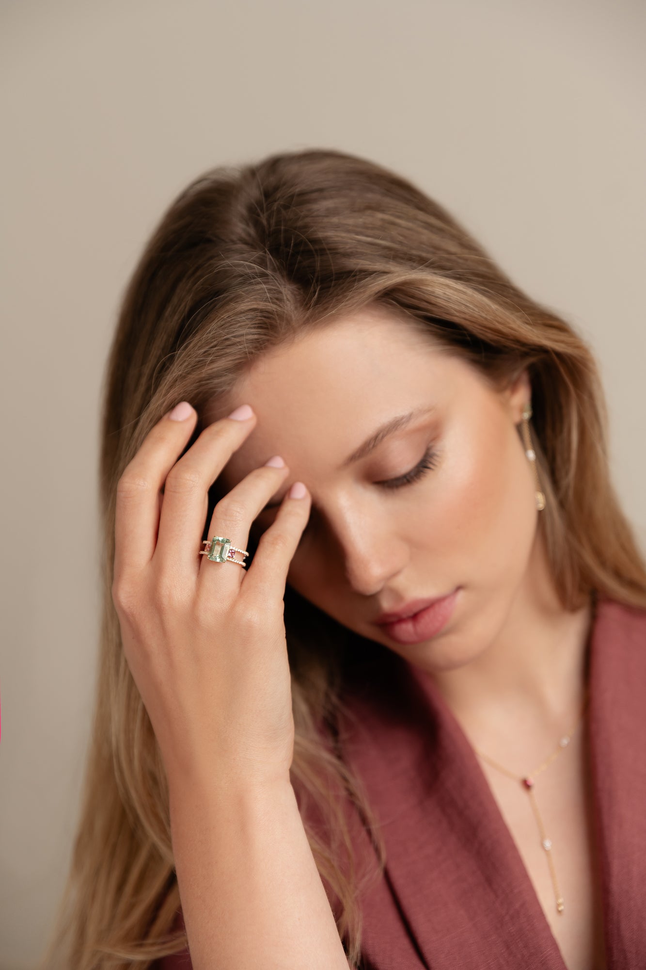Trilogy Emerald Princess-cut Ring