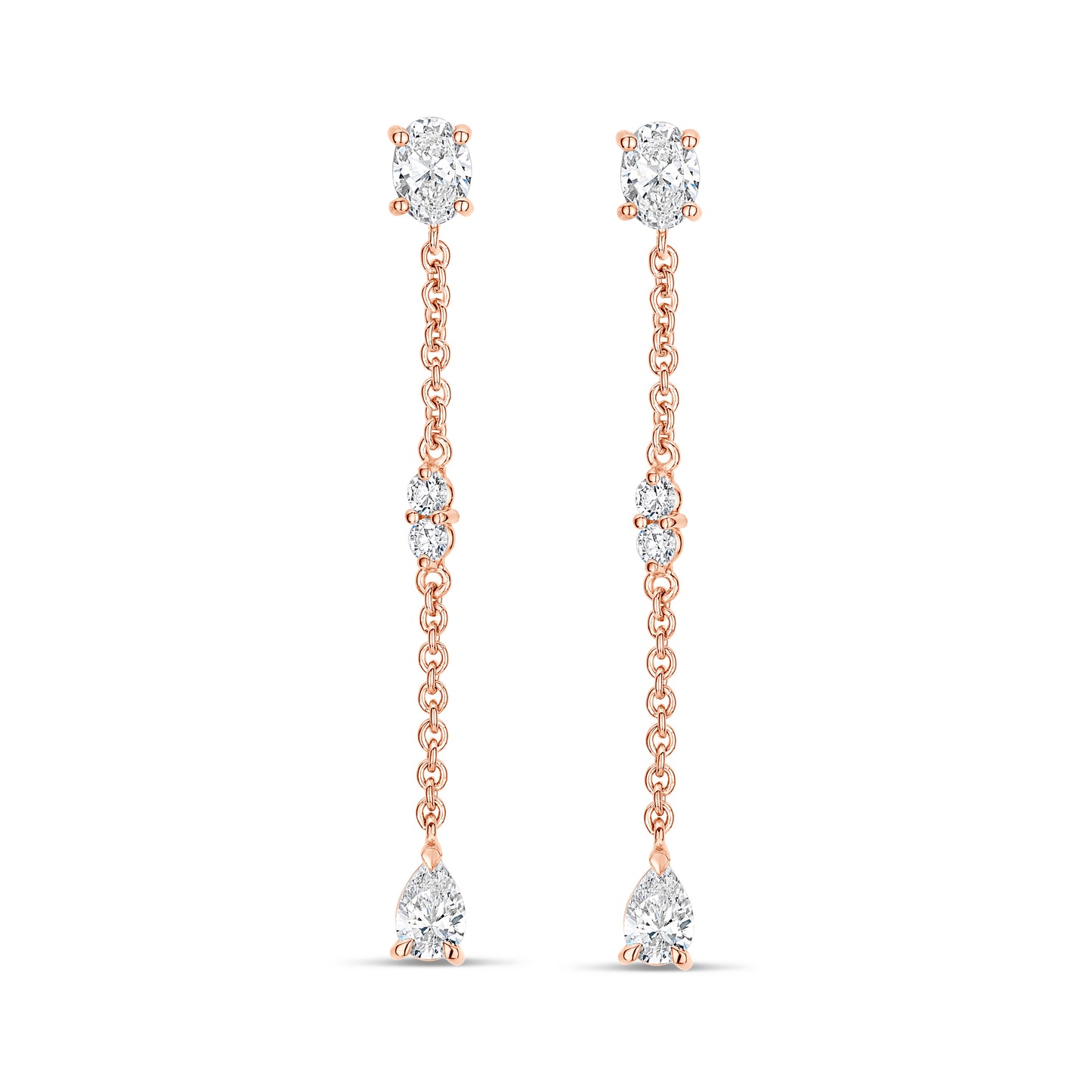 Double Shape Pendant Earrings