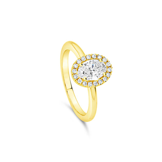 Oval Halo Ring