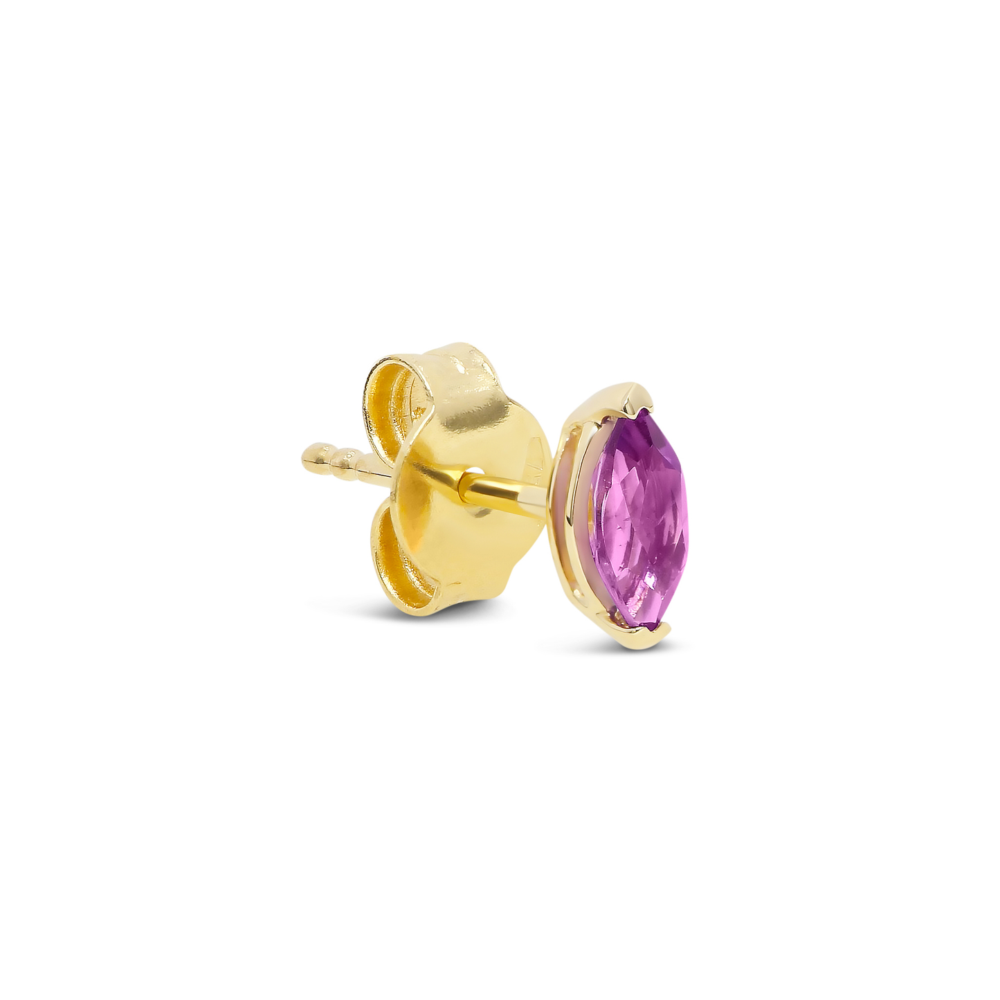 Marquise Amethyst Stud