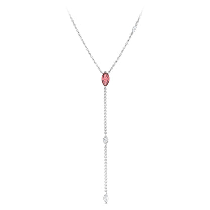 Tourmaline & Diamonds MQ Necklace