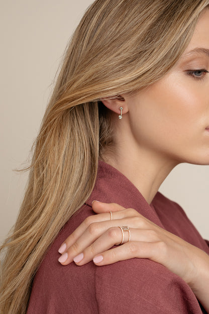 Brownish Double Earrings