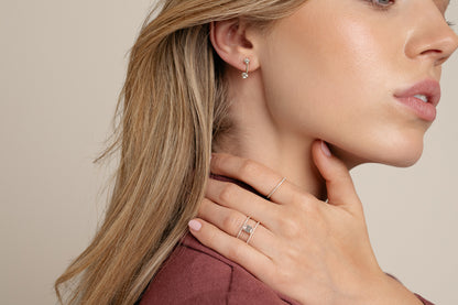 Emerald-cut Double Band Ring
